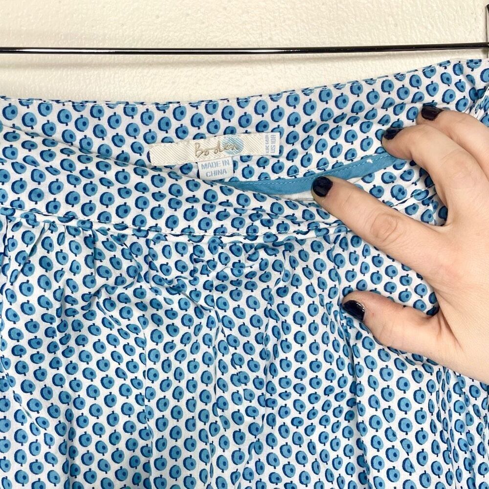 Boden midi lined a-line skirt - apples - size 10 - Picture 2 of 9